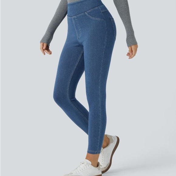 HALARA Women's Slate Blue Comfort Jeggings - Picture 5 of 7